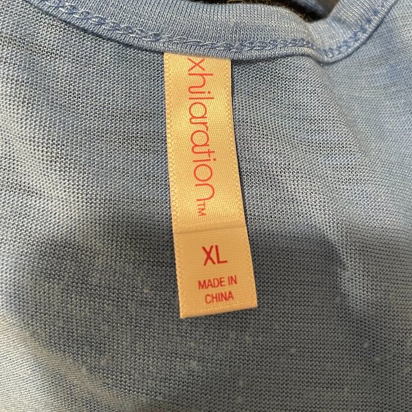 Xhilaration Womens Laces Trimmed Open Back Sht Sl Top sz XL - Picture 4 of 6